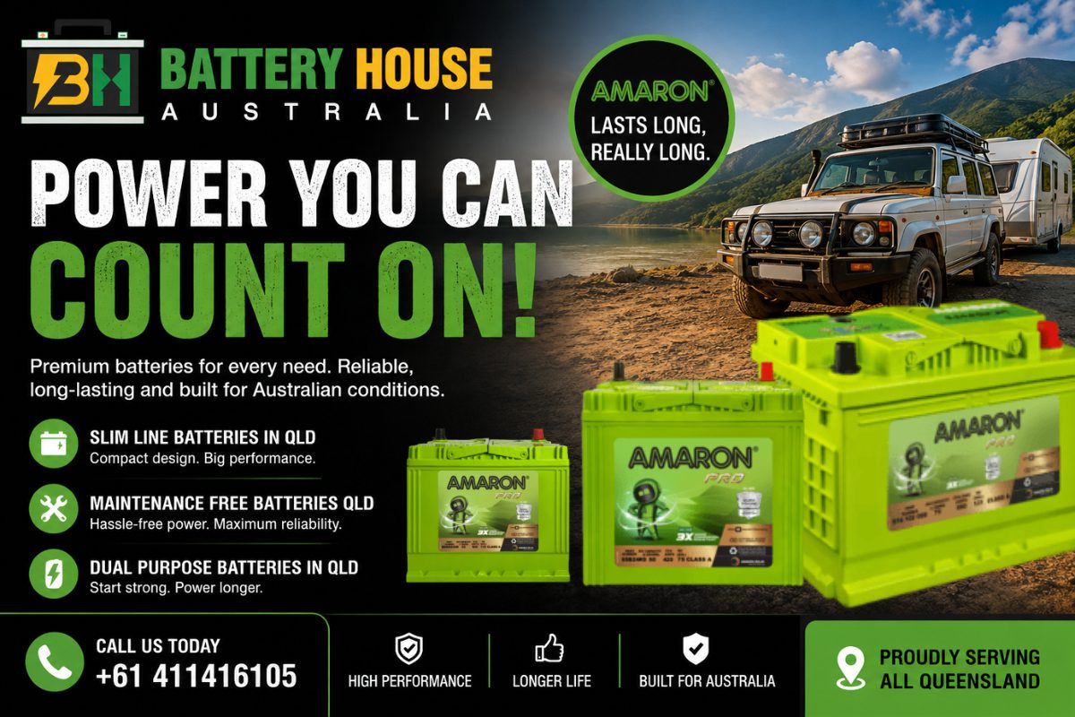 Slim Line Batteries in QLD, Maintenance Free Batteries QLD & Dual Purpose Batteries in QLD – Complete Buying Guide by Battery House